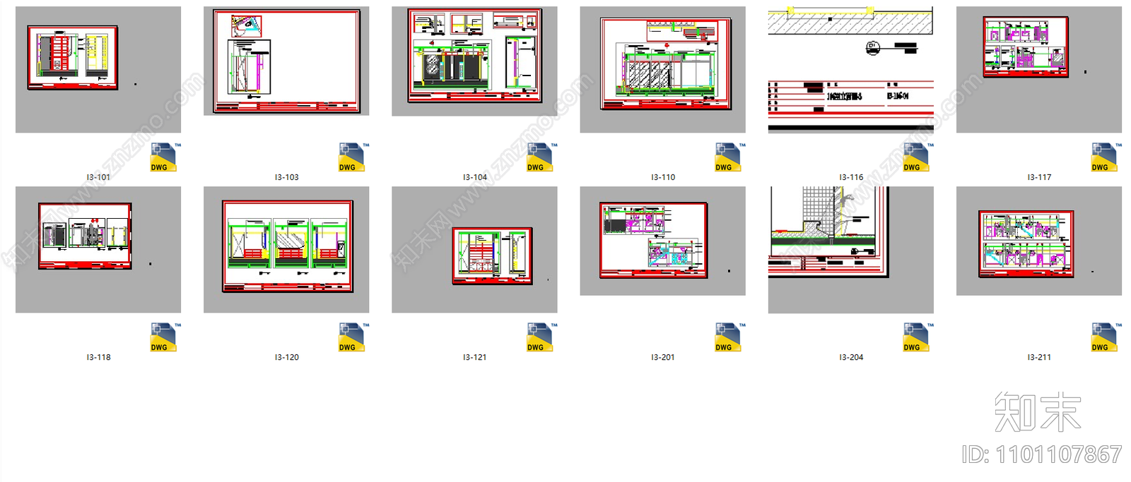 台湾建筑大师设计幼儿园室内cad施工图下载【ID:1101107867】