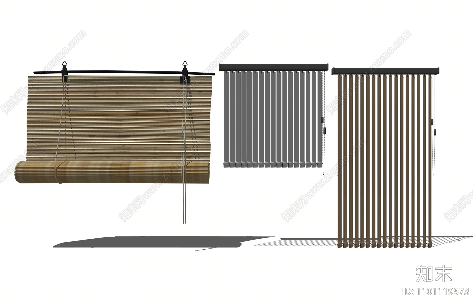 现代百叶帘SU模型下载【ID:1101119573】