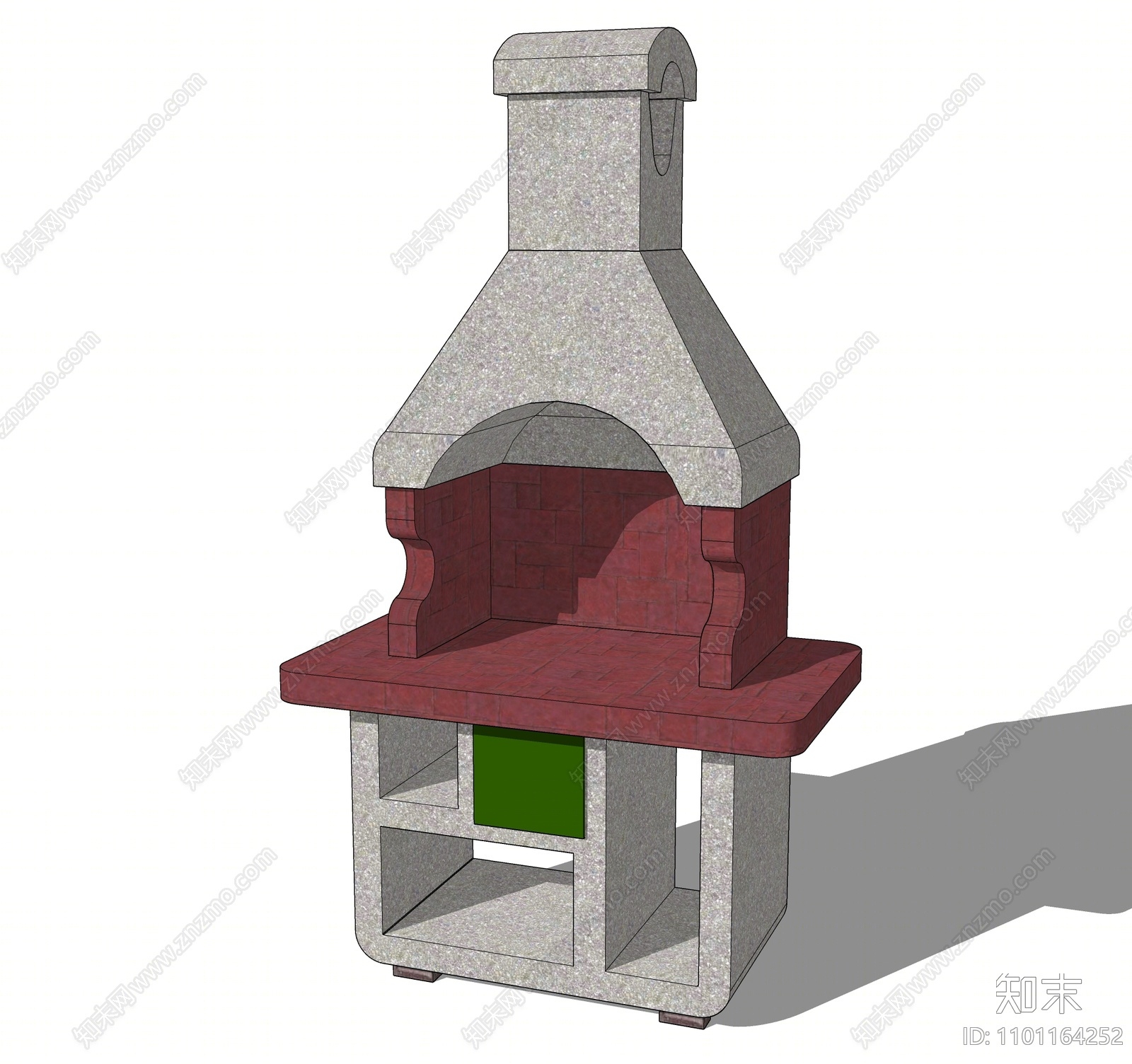 现代烧烤台SU模型下载【ID:1101164252】