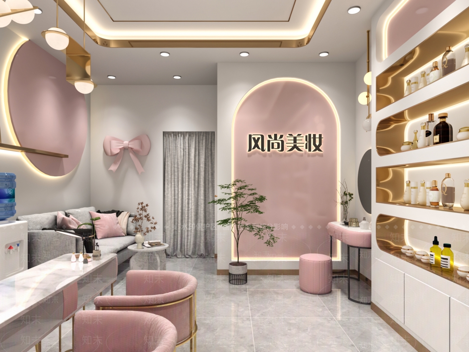 现代美容美甲3D模型下载【ID:1101128248】