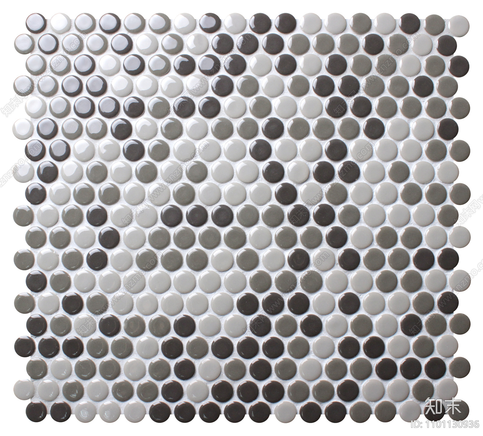 黑白灰渐变圆形马赛克贴图下载【ID:1101130936】