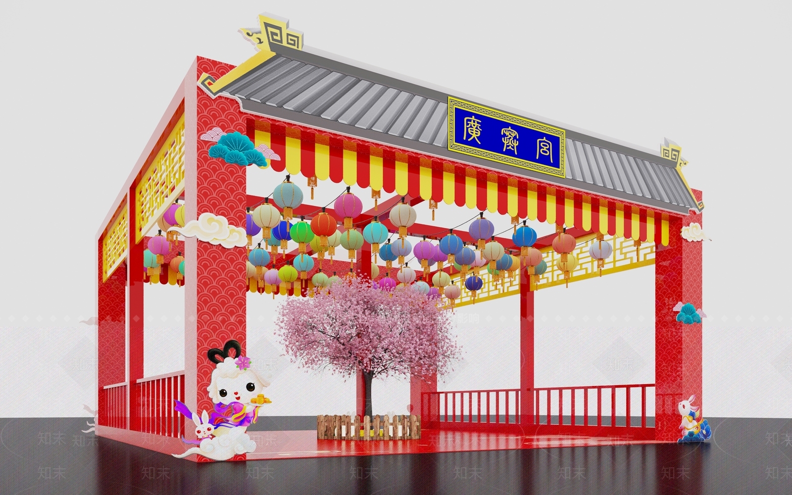 现代美陈3D模型下载【ID:1101133242】