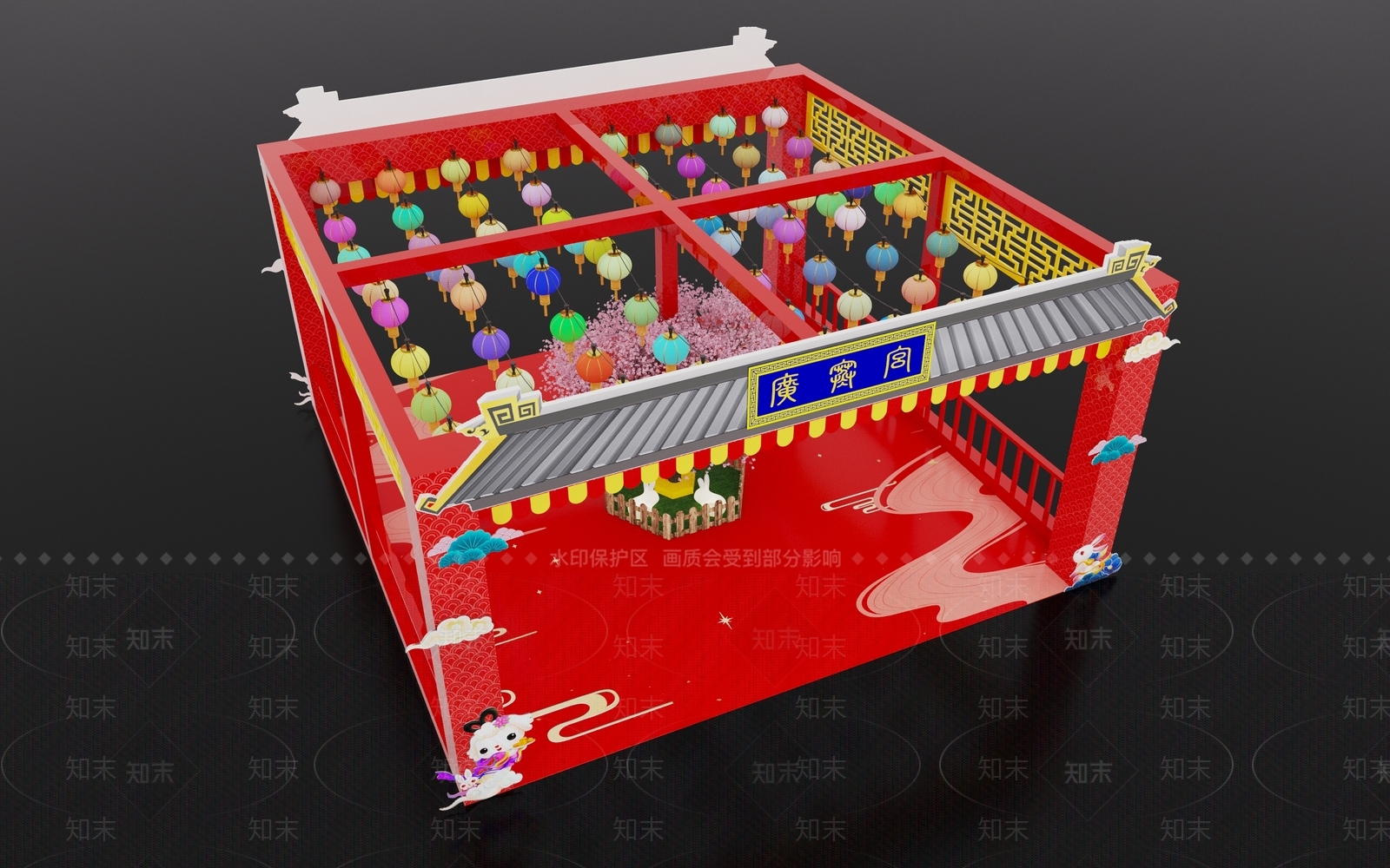 现代美陈3D模型下载【ID:1101133242】