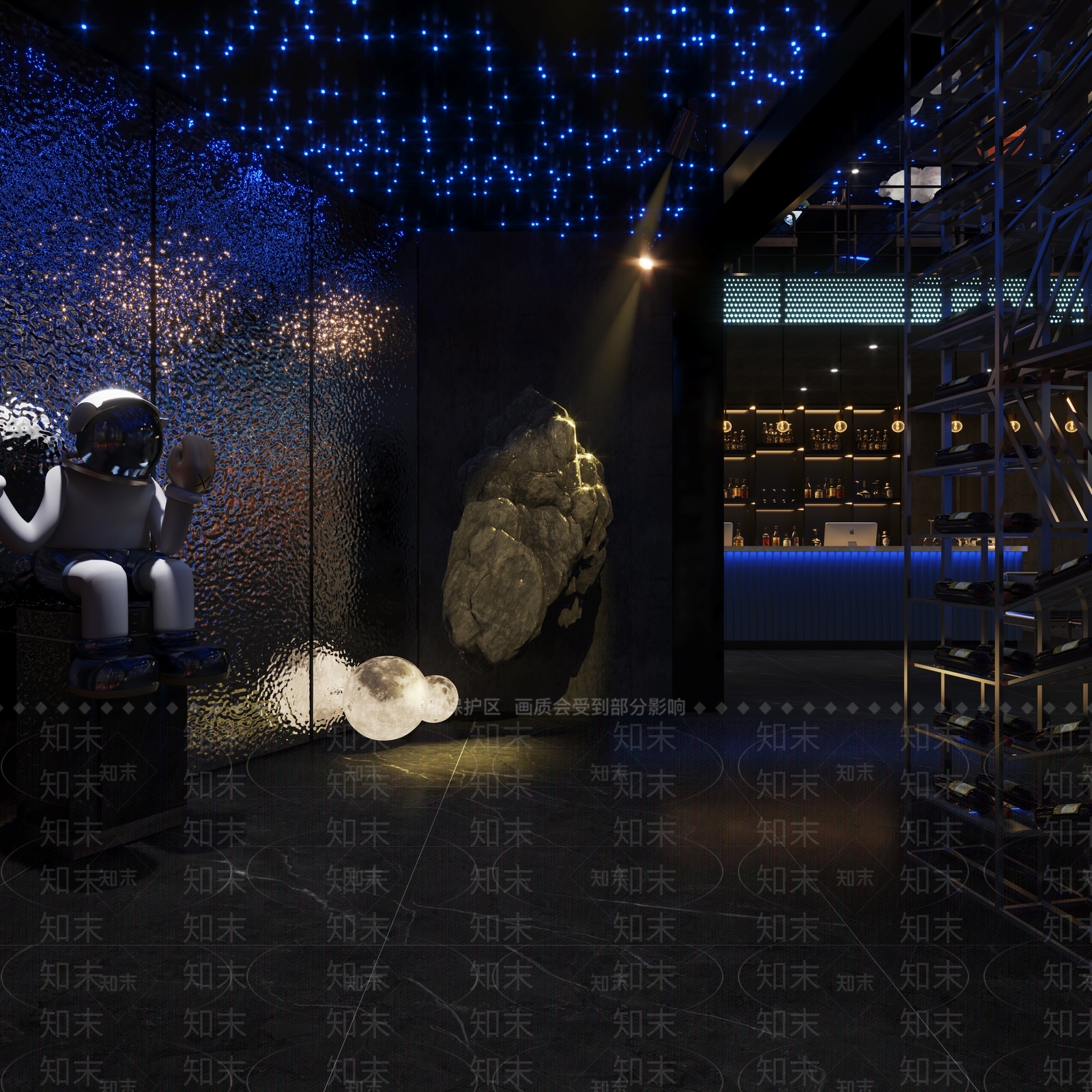 工业风酒吧3D模型下载【ID:1101132993】
