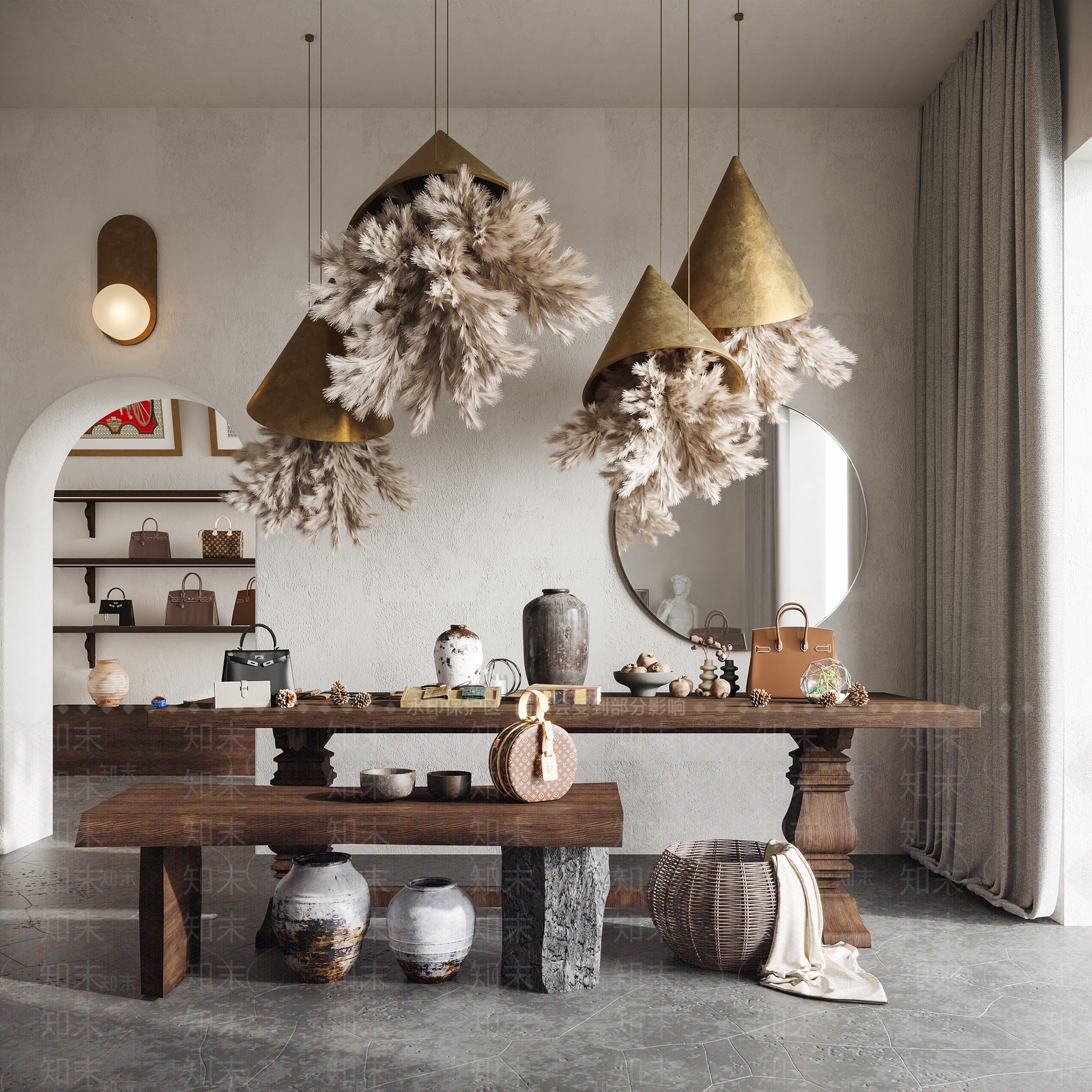 侘寂饰品摆件3D模型下载【ID:1101136131】