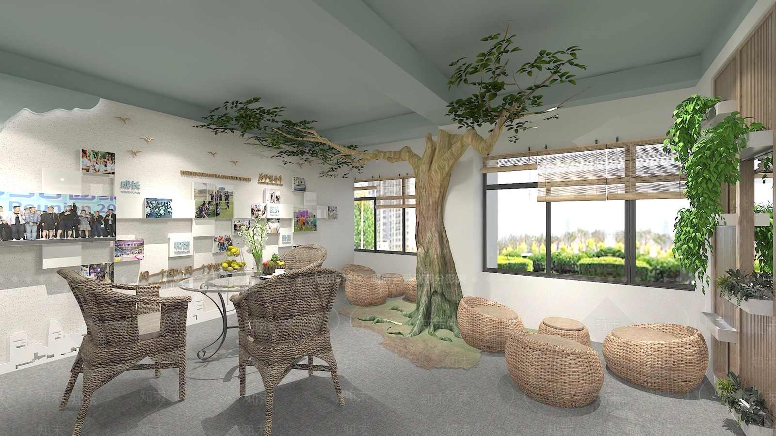 现代图书馆3D模型下载【ID:1101141868】