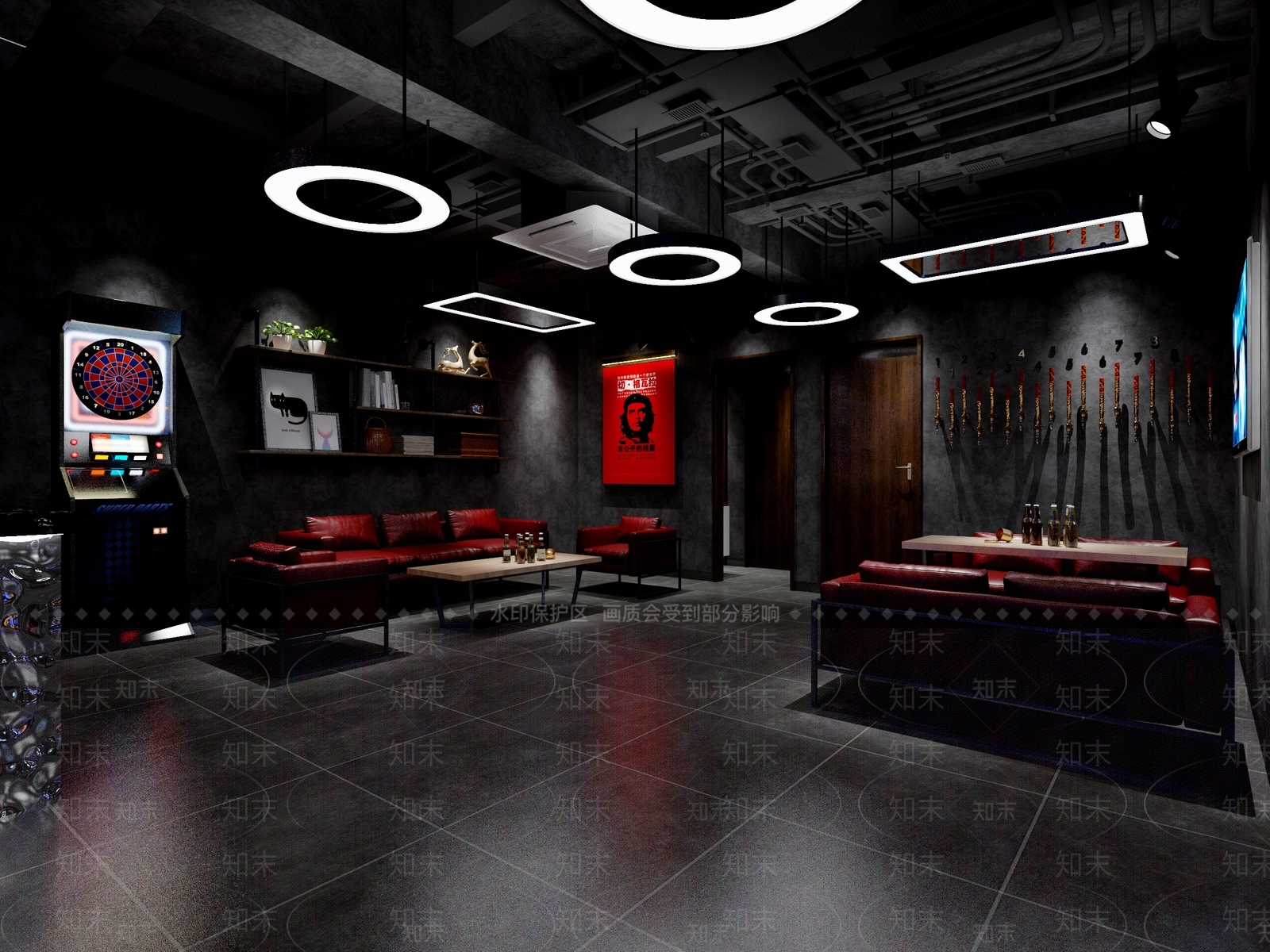 工业风酒吧3D模型下载【ID:1101144831】