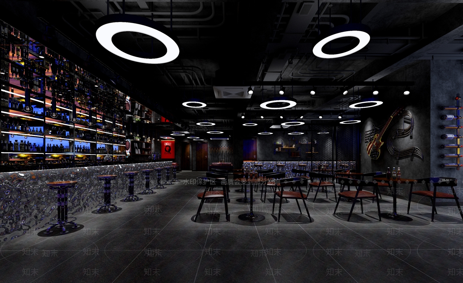 工业风酒吧3D模型下载【ID:1101144831】
