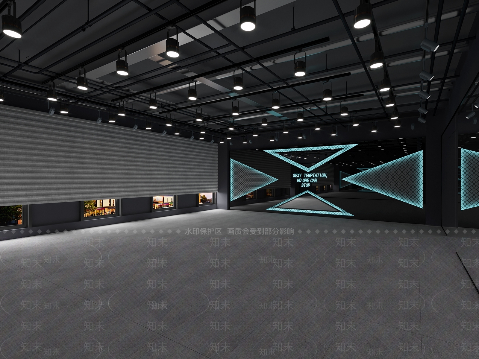 现代舞蹈室3D模型下载【ID:1101146097】
