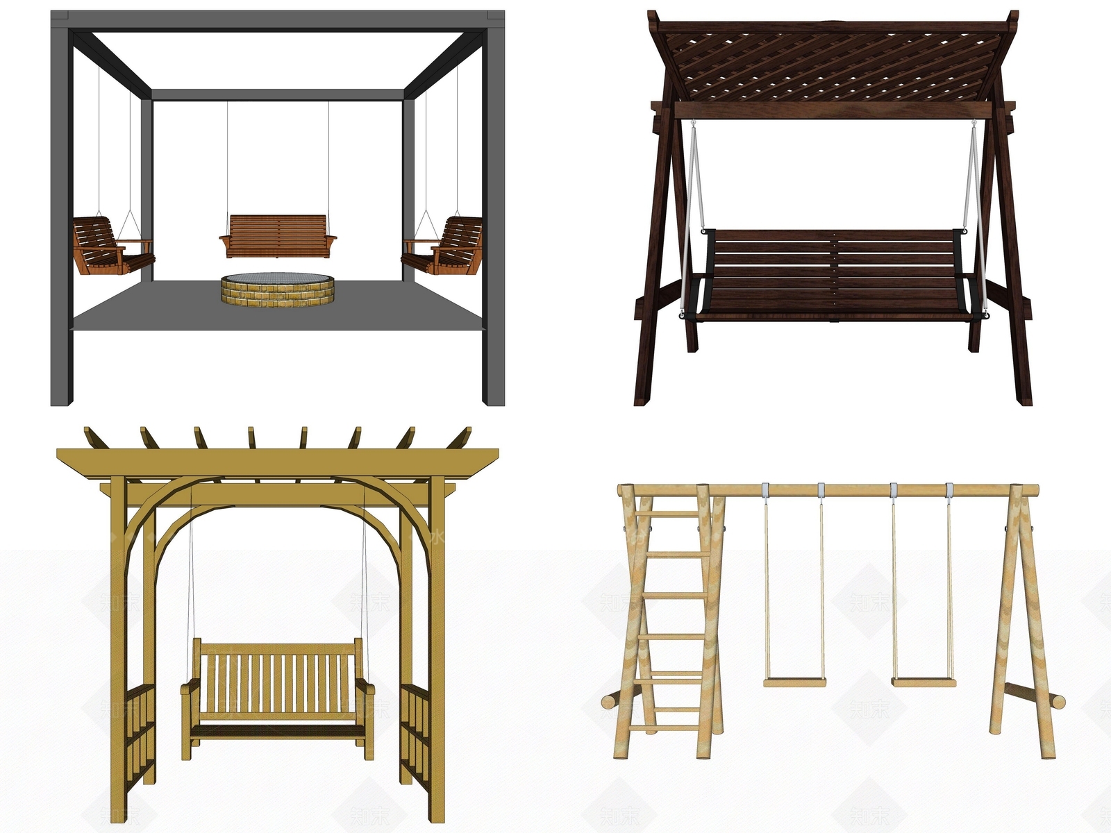 现代吊椅SU模型下载【ID:1101151807】