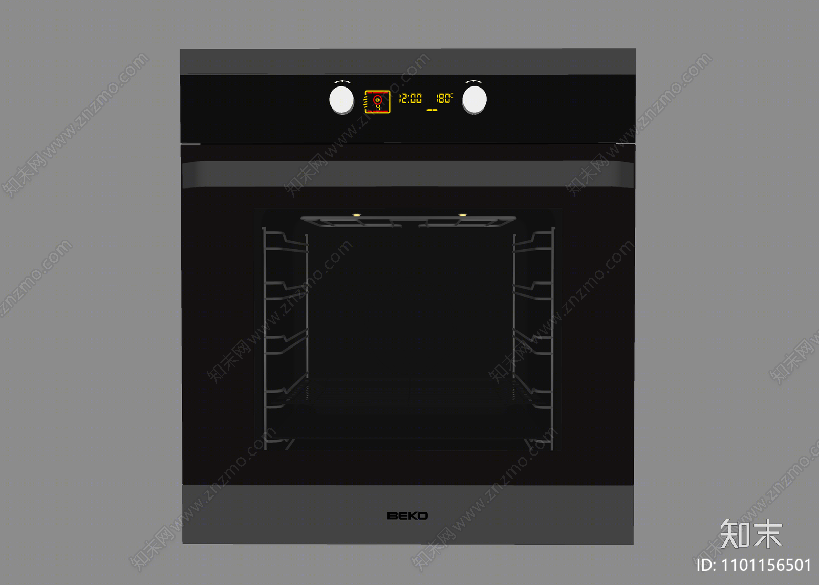 现代烤箱SU模型下载【ID:1101156501】