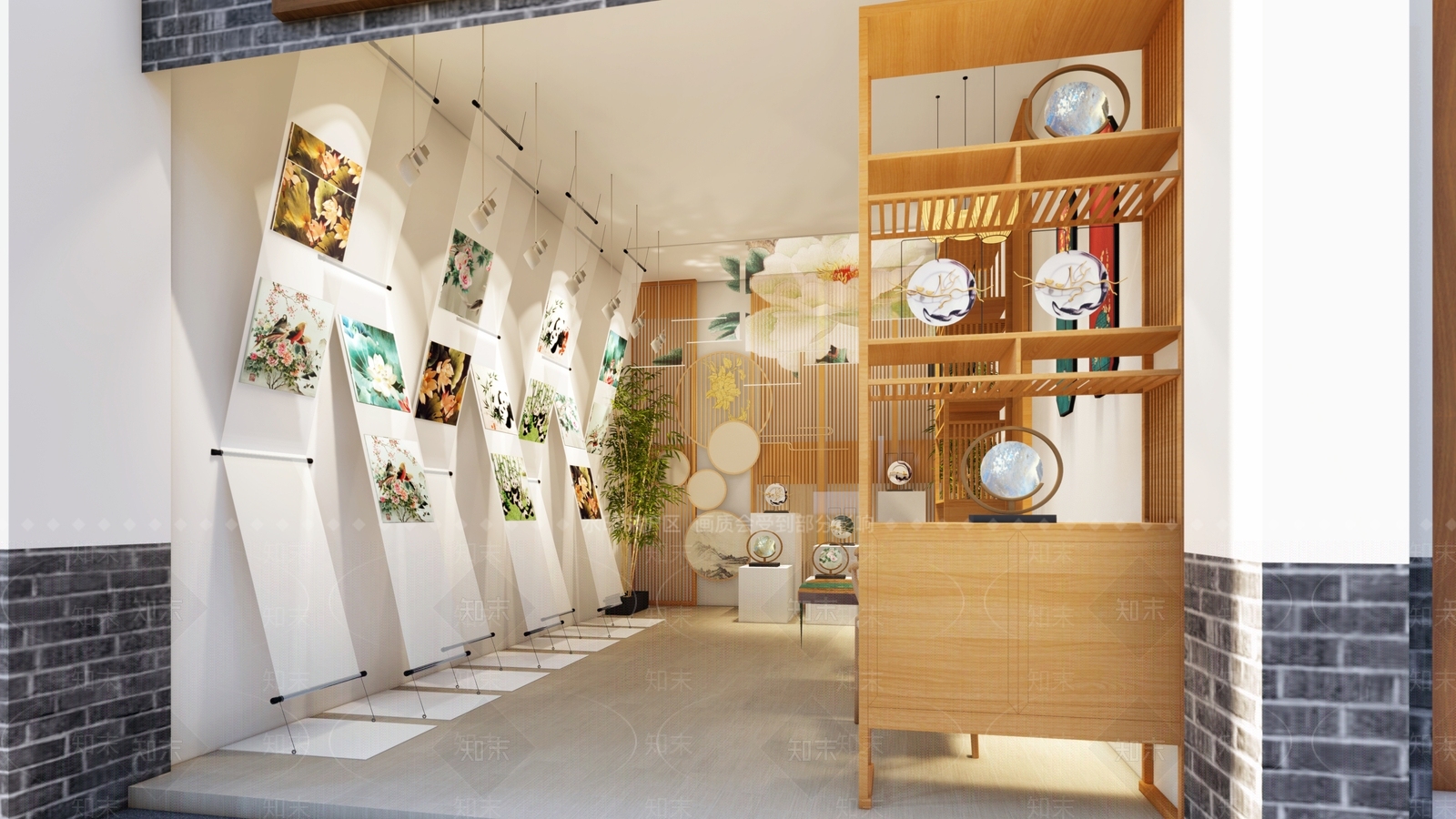 新中式茶叶店SU模型下载【ID:1222285366】
