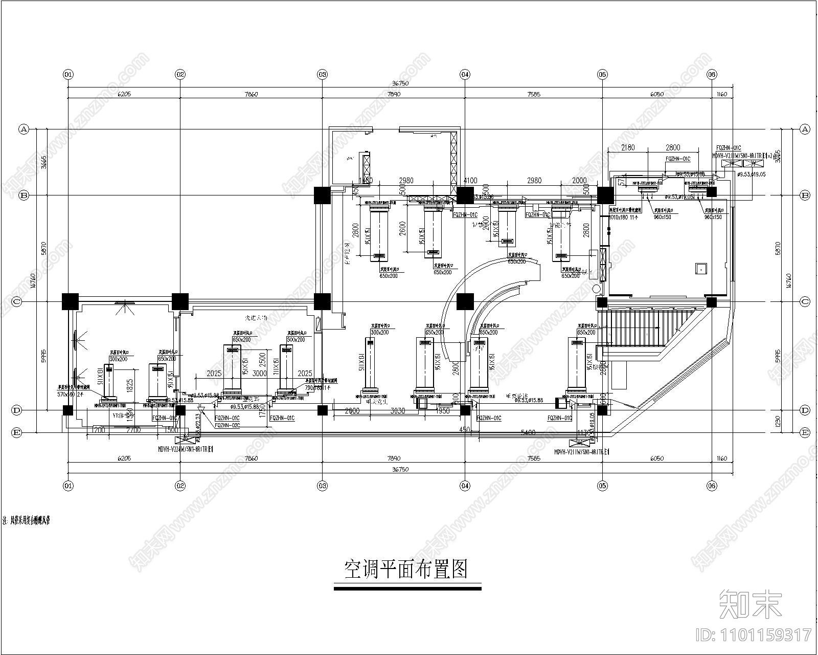 现代党建教育展览馆cad施工图下载【ID:1101159317】