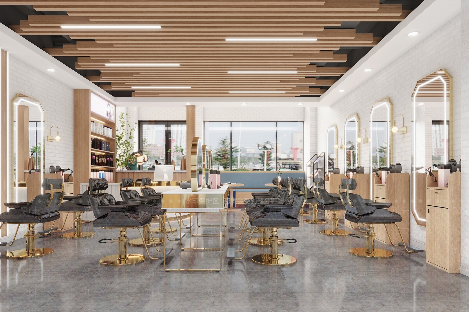 现代理发店3D模型下载【ID:1101159966】