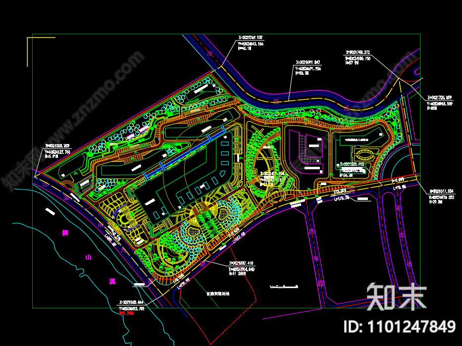 现代简约大型医院施工图cad施工图下载【ID:1101247849】