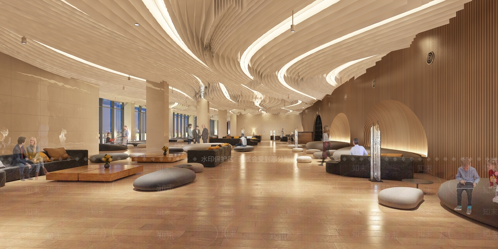 现代酒吧休闲区3D模型下载【ID:1101168985】