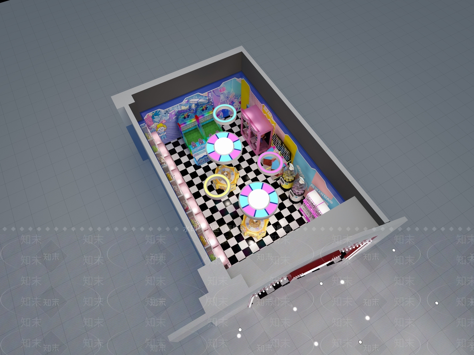 现代玩具礼品店3D模型下载【ID:1101210915】