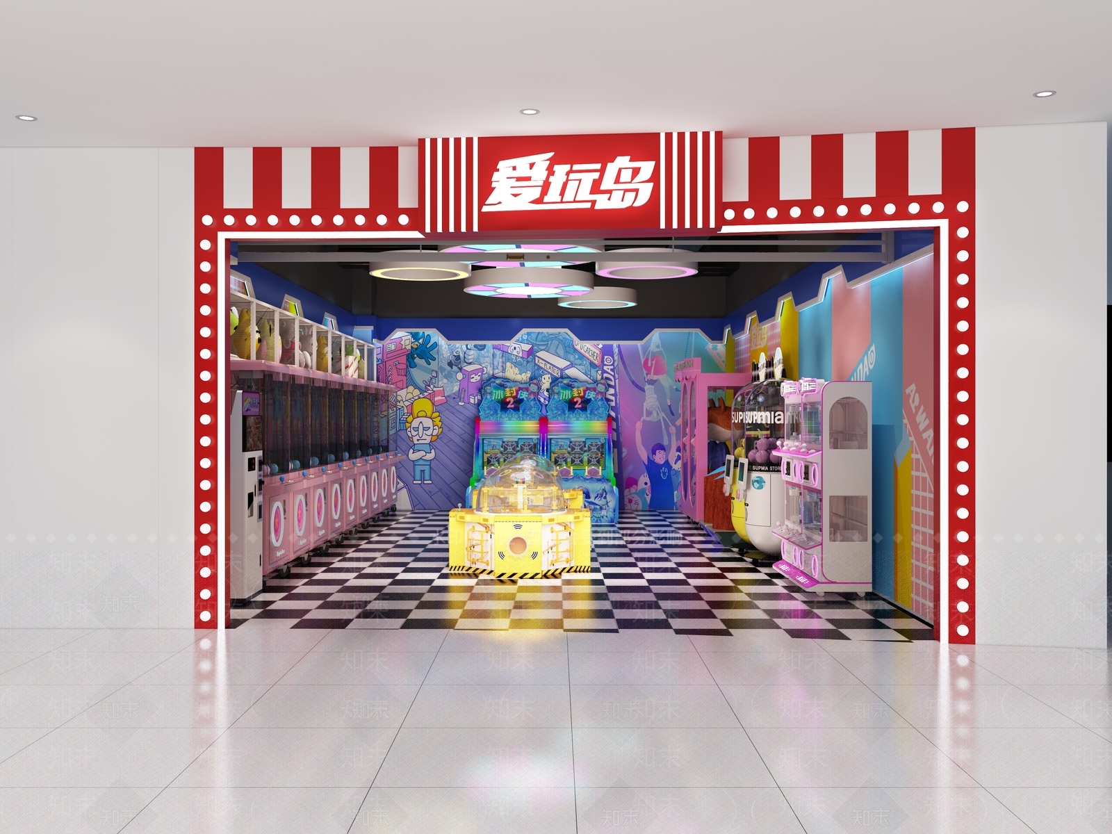 现代玩具礼品店3D模型下载【ID:1101210915】