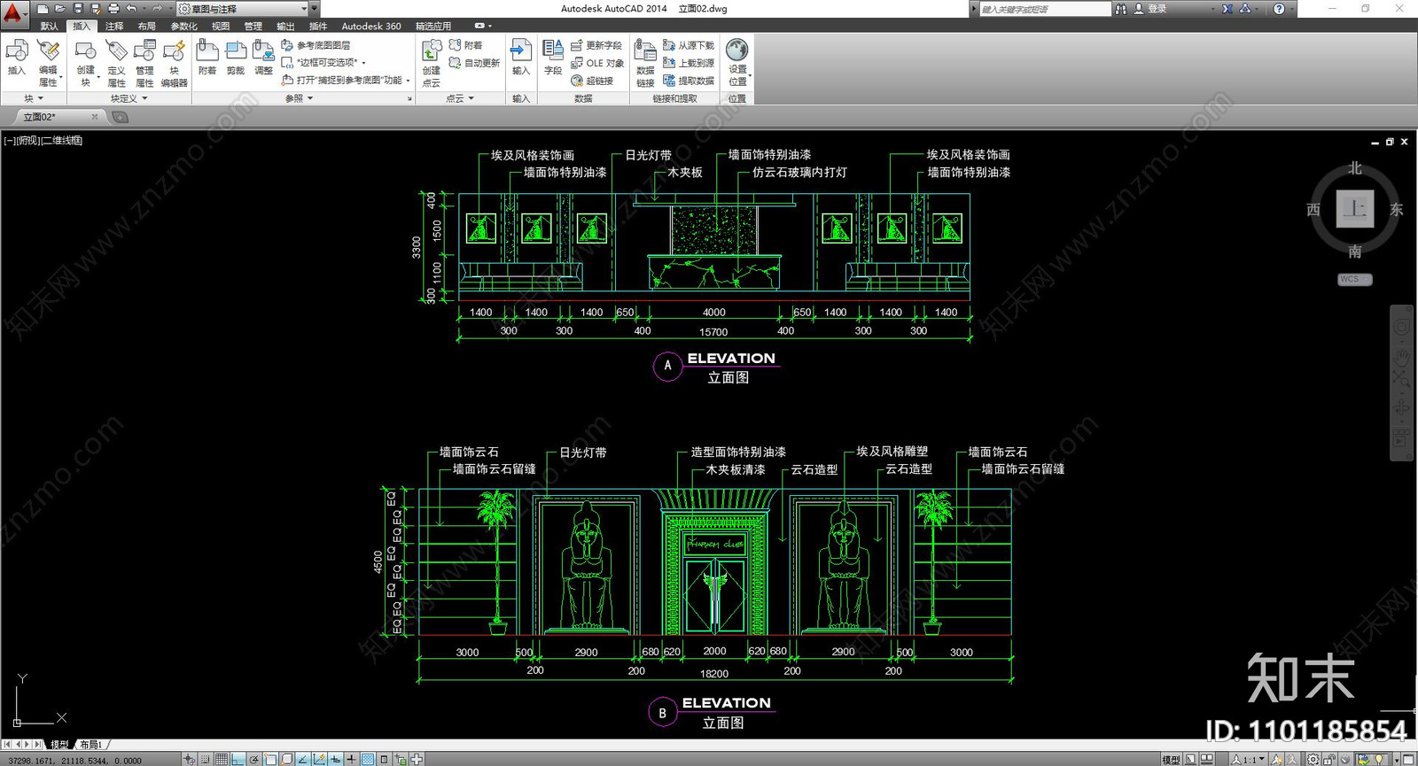娱乐类cad施工图下载【ID:1101185854】