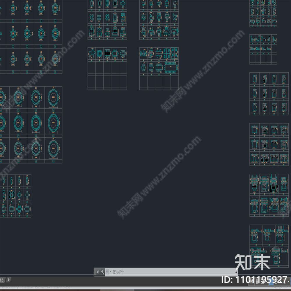 平面图块施工图下载【ID:1101195927】