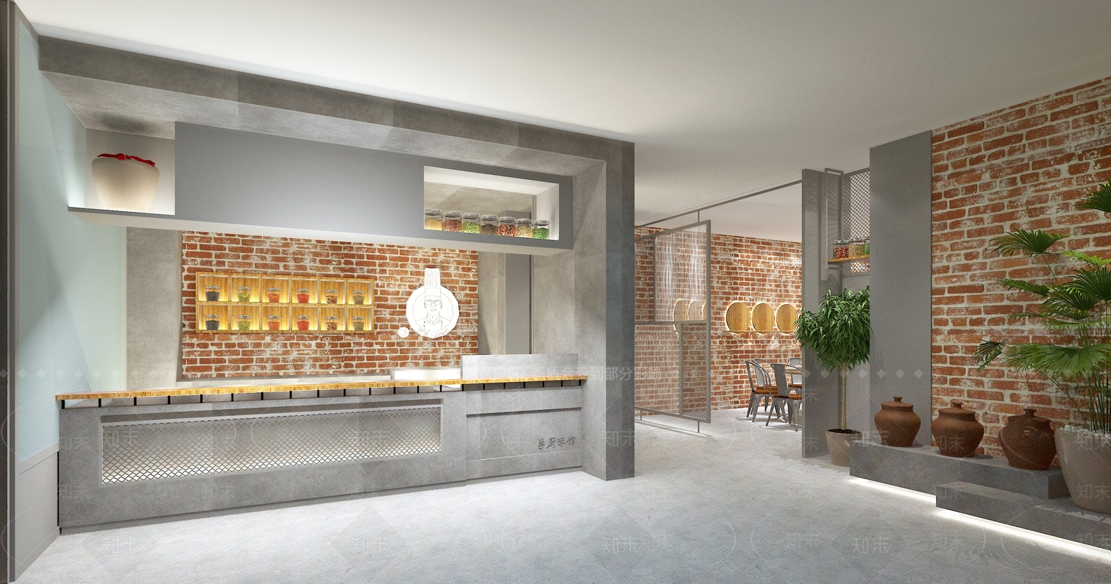 侘寂火锅店3D模型下载【ID:1101200185】