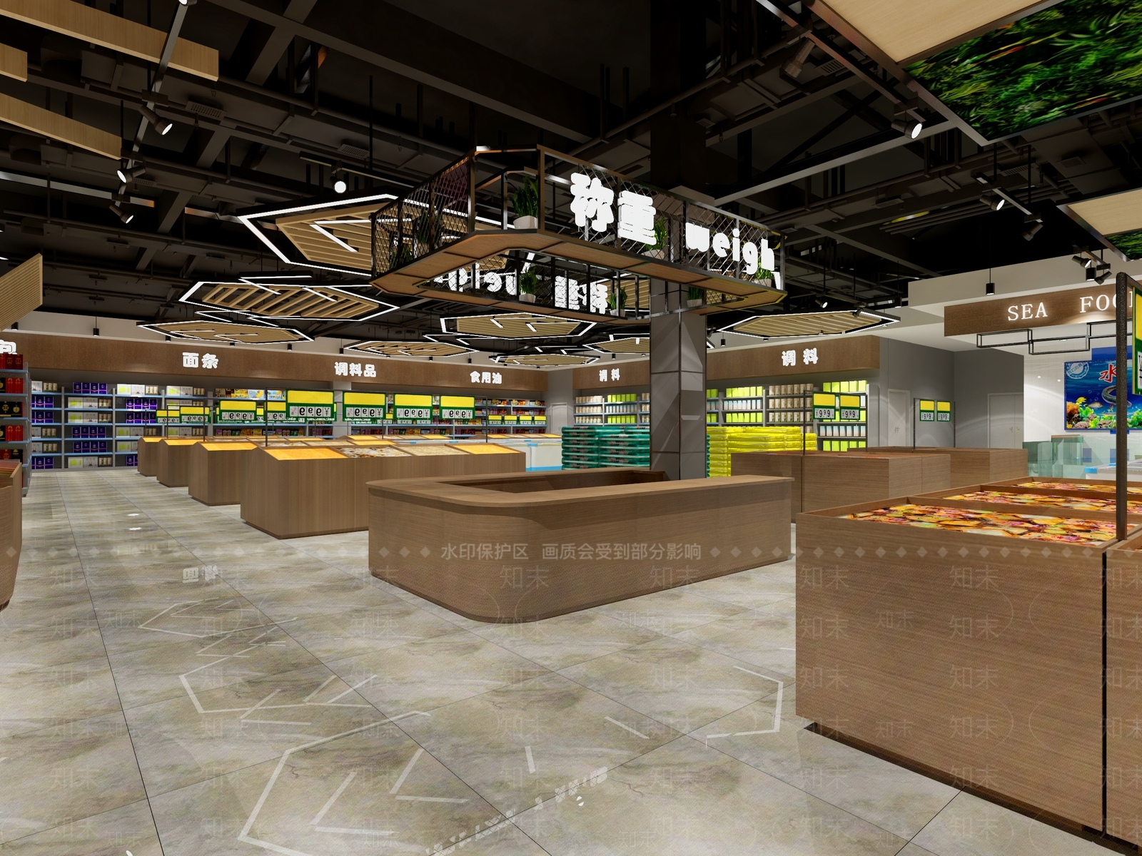 现代超市3D模型下载【ID:1101200872】