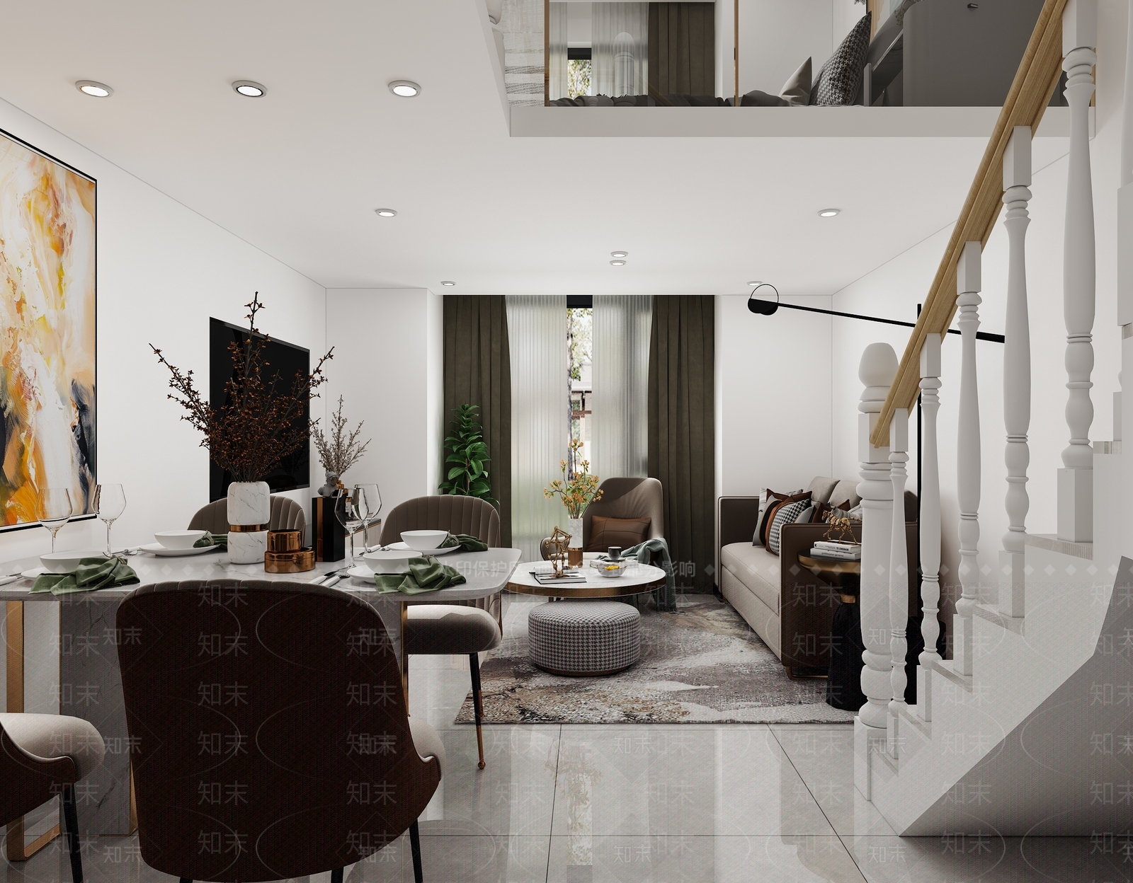 现代单身公寓3D模型下载【ID:1101201854】