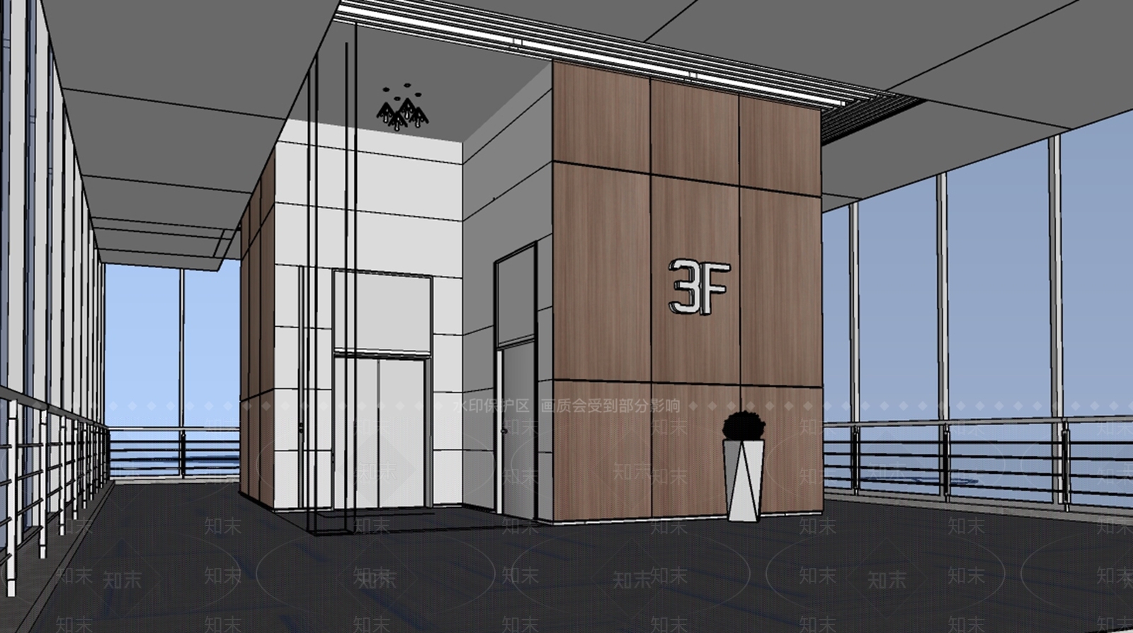 现代公司休息区SU模型下载【ID:1101202368】