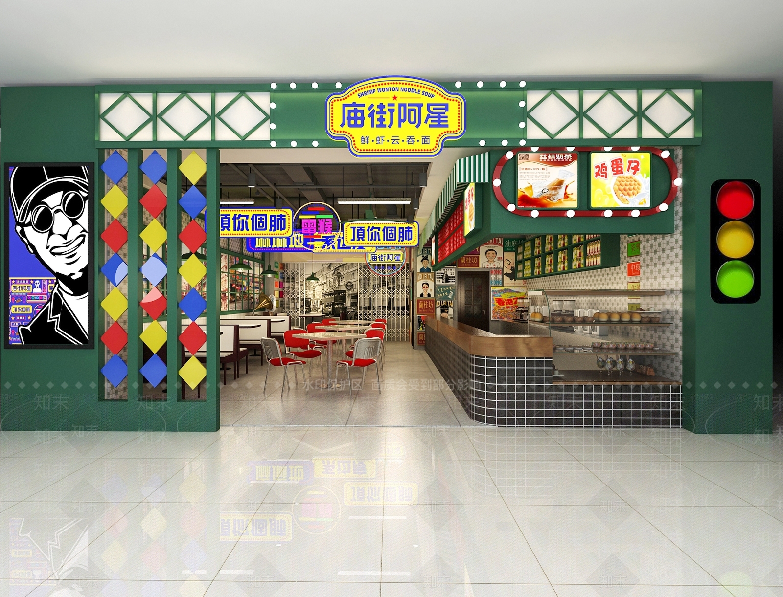 港式茶餐厅3D模型下载【ID:1101202890】