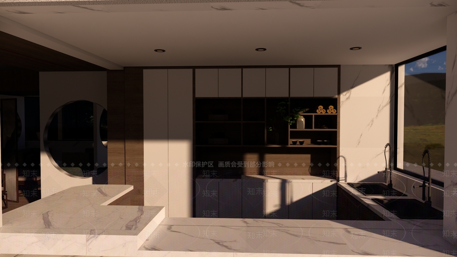 新中式茶馆SU模型下载【ID:1103860823】