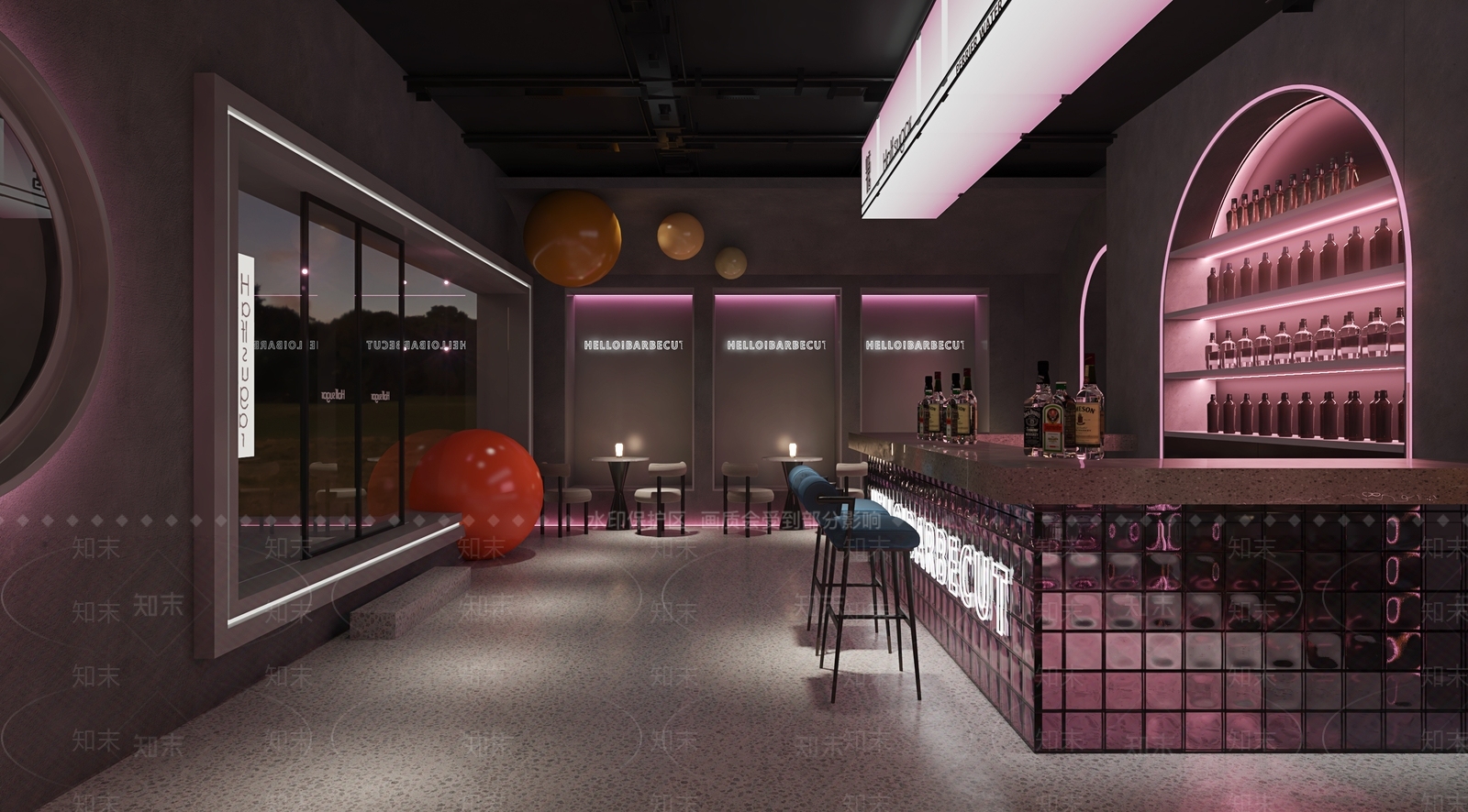 现代酒吧3D模型下载【ID:1101209393】
