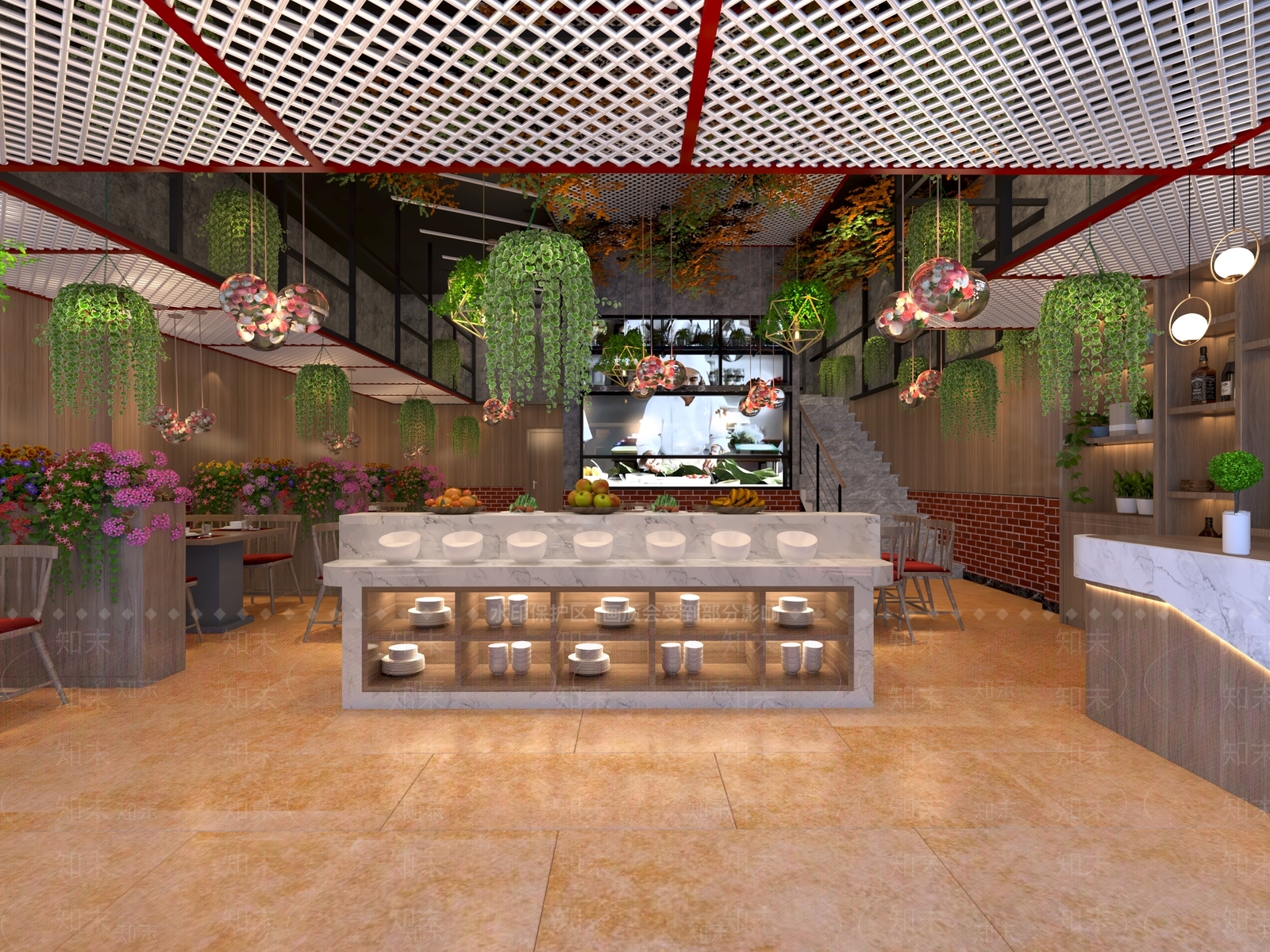 工业风火锅店3D模型下载【ID:1101210718】