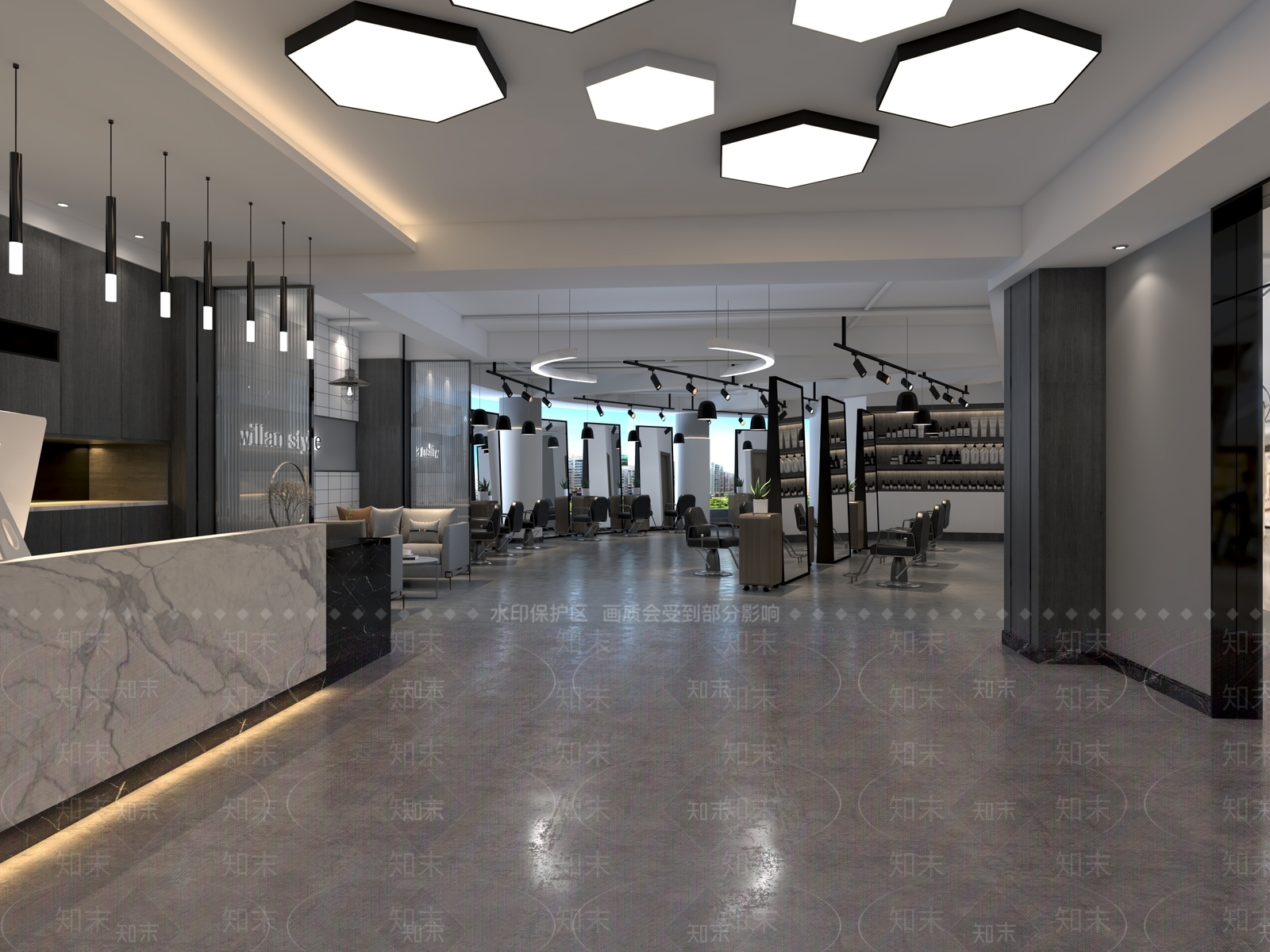现代理发店3D模型下载【ID:1101210873】