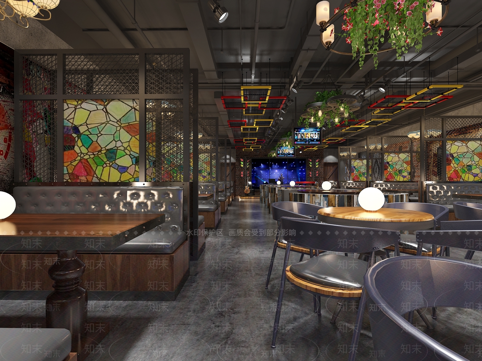 工业风LOFT酒吧3D模型下载【ID:1101212093】