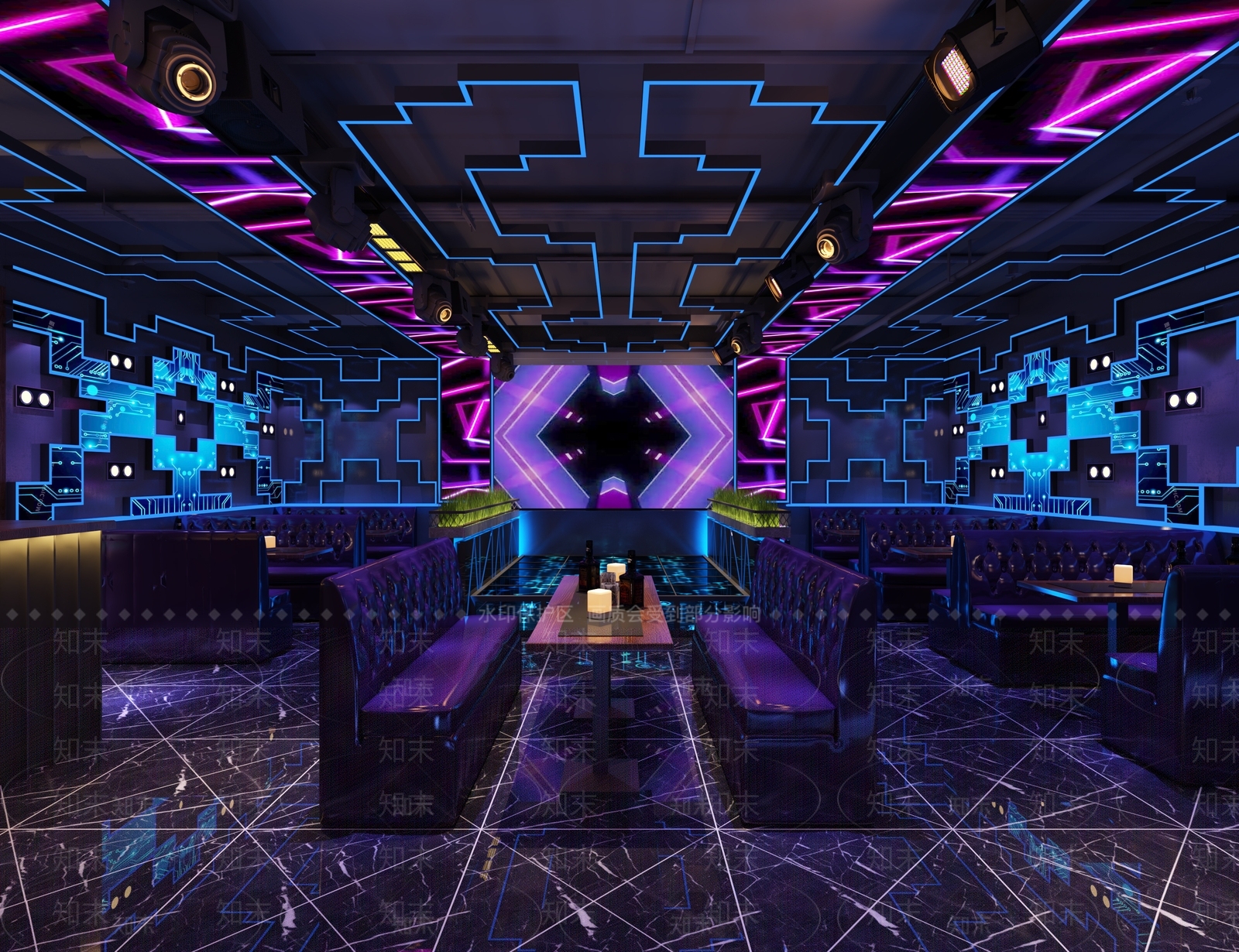 现代酒吧3D模型下载【ID:1101220033】