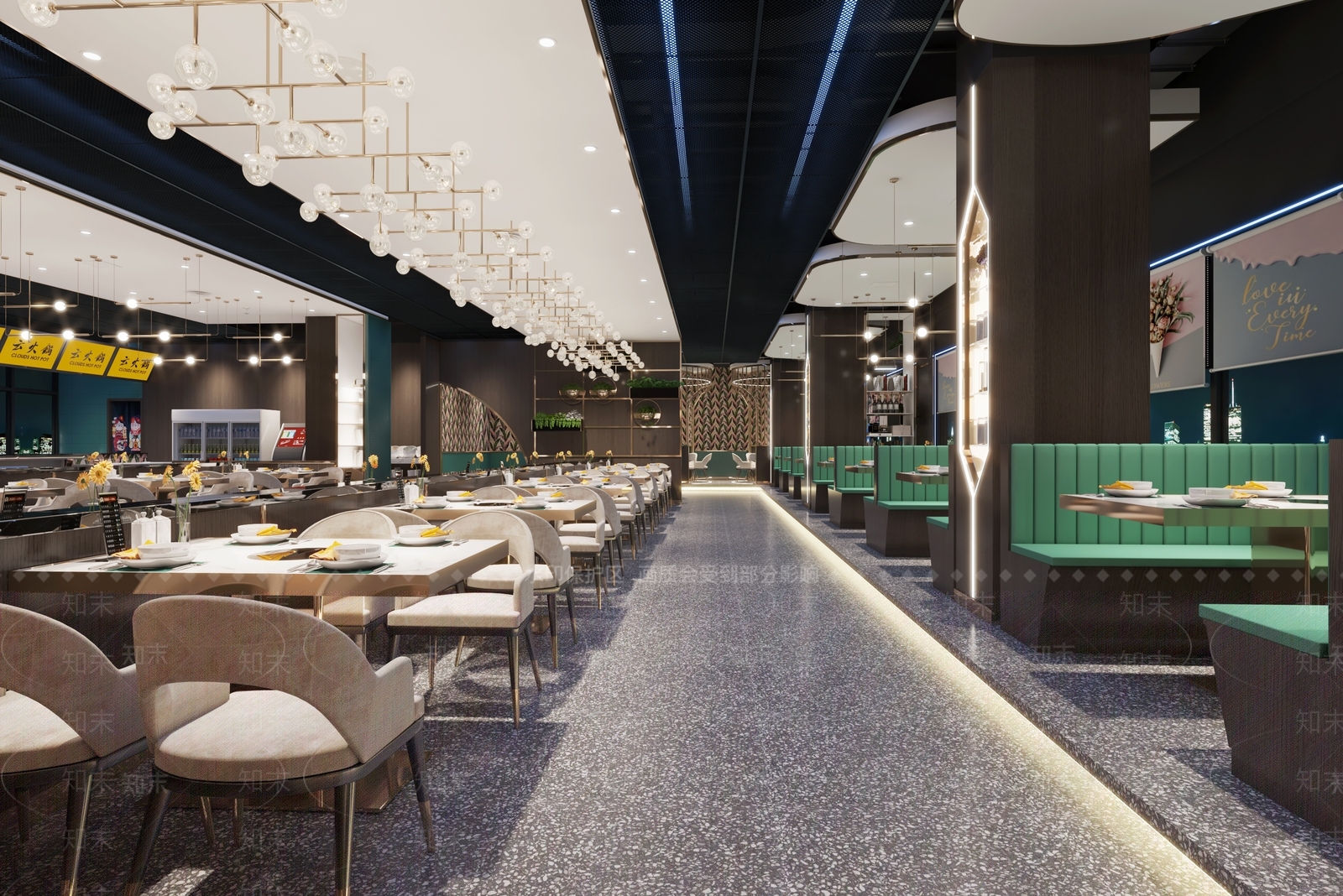 现代火锅店3D模型下载【ID:1101229533】