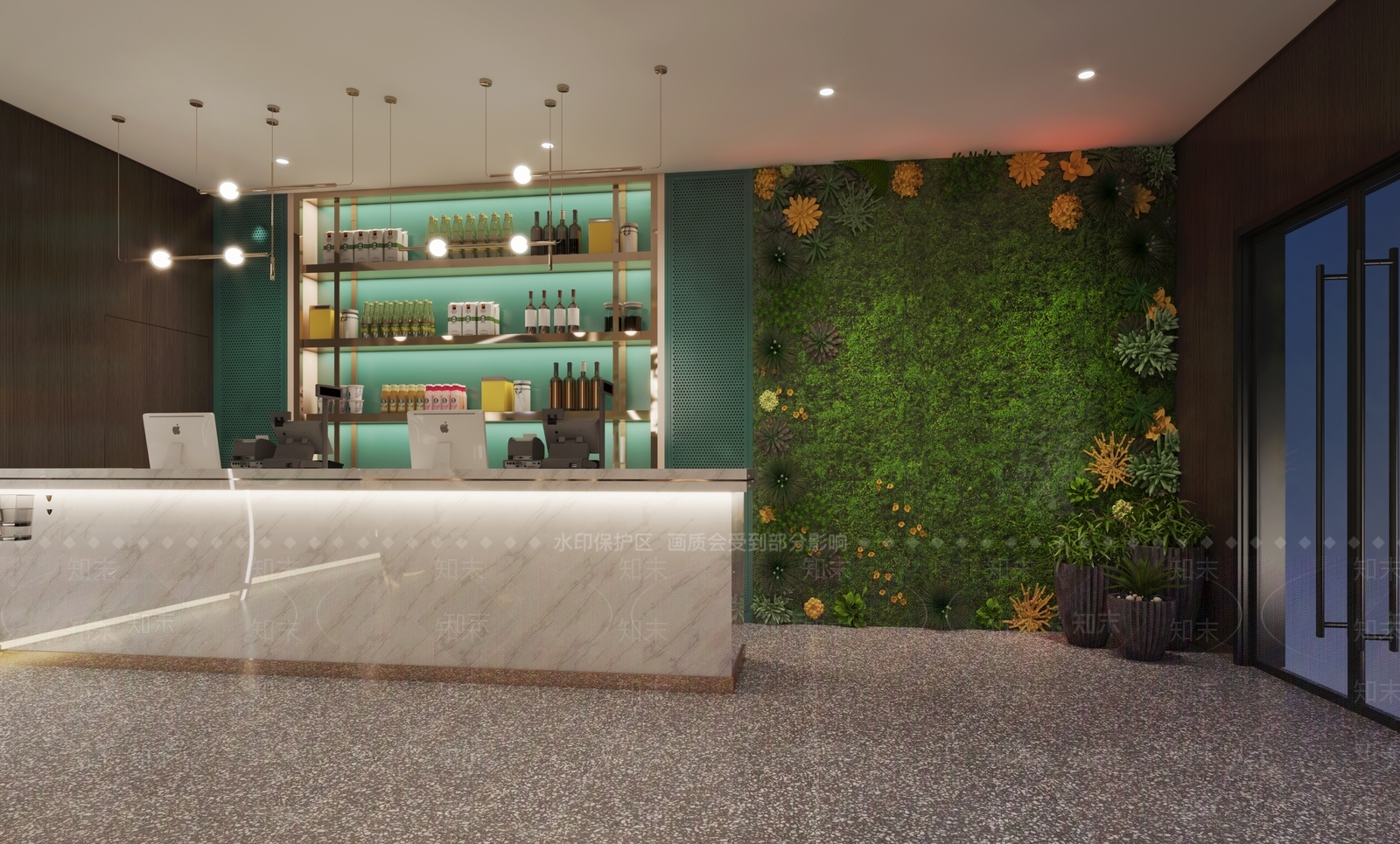 现代火锅店3D模型下载【ID:1101229533】