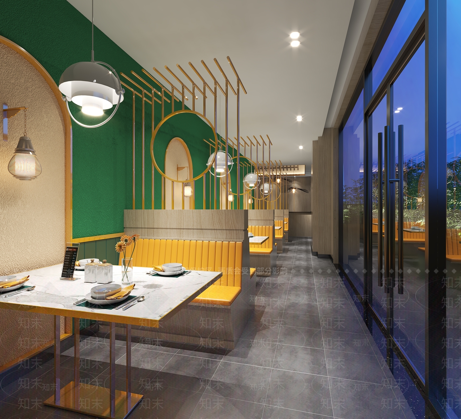 现代火锅店3D模型下载【ID:1101230958】