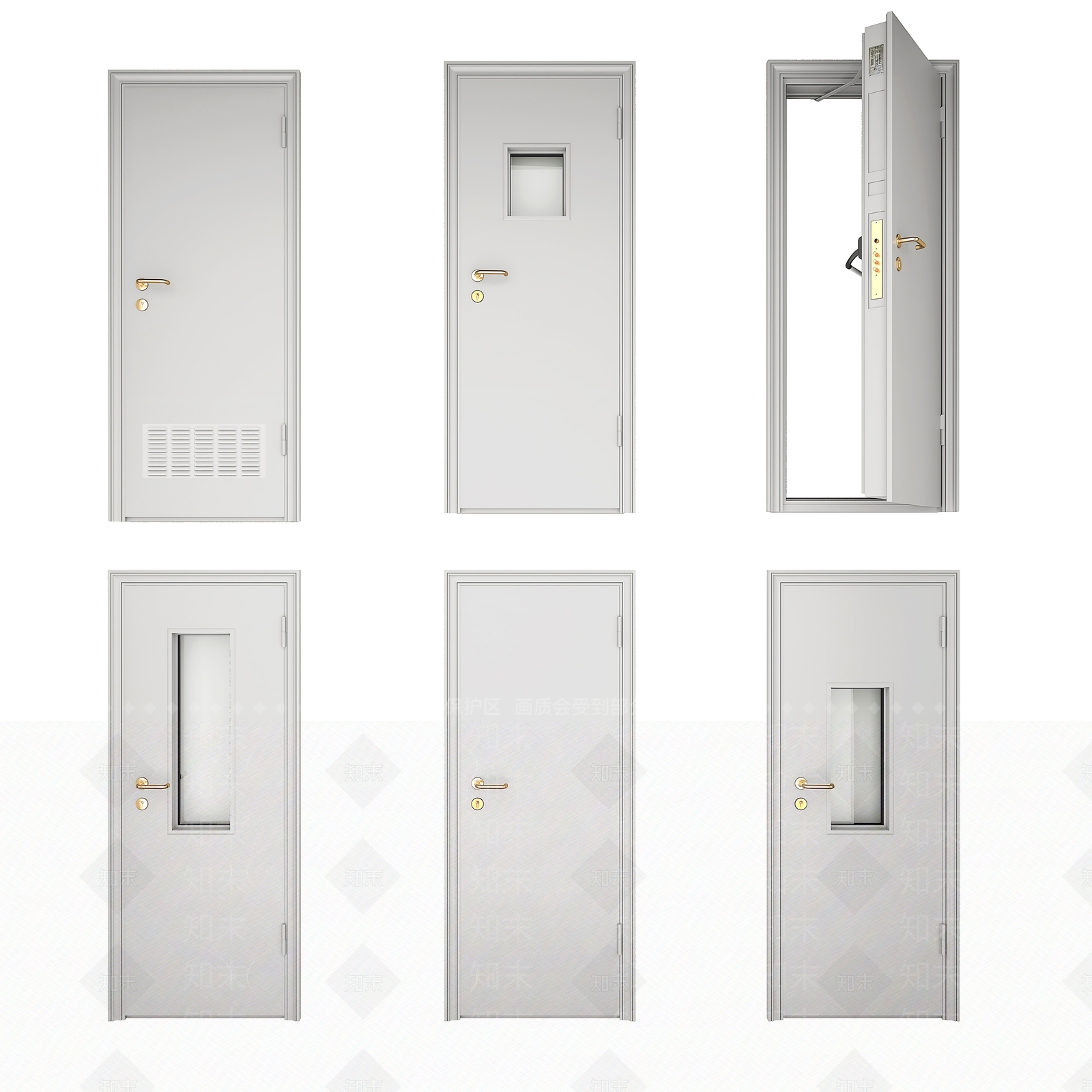 现代安检门3D模型下载【ID:1101250732】