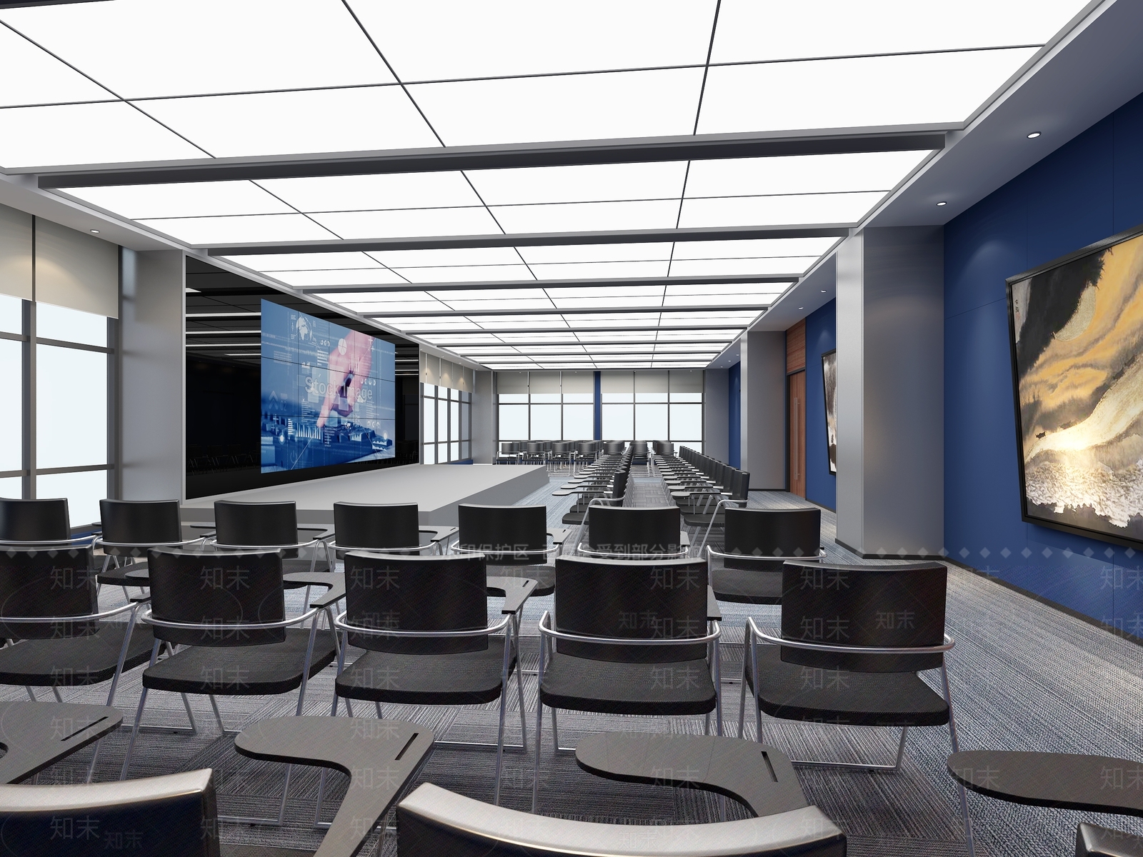 现代报告厅3D模型下载【ID:1101254427】
