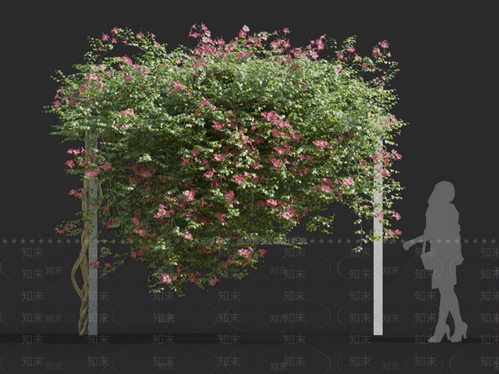 现代绿植墙3D模型下载【ID:1101254153】