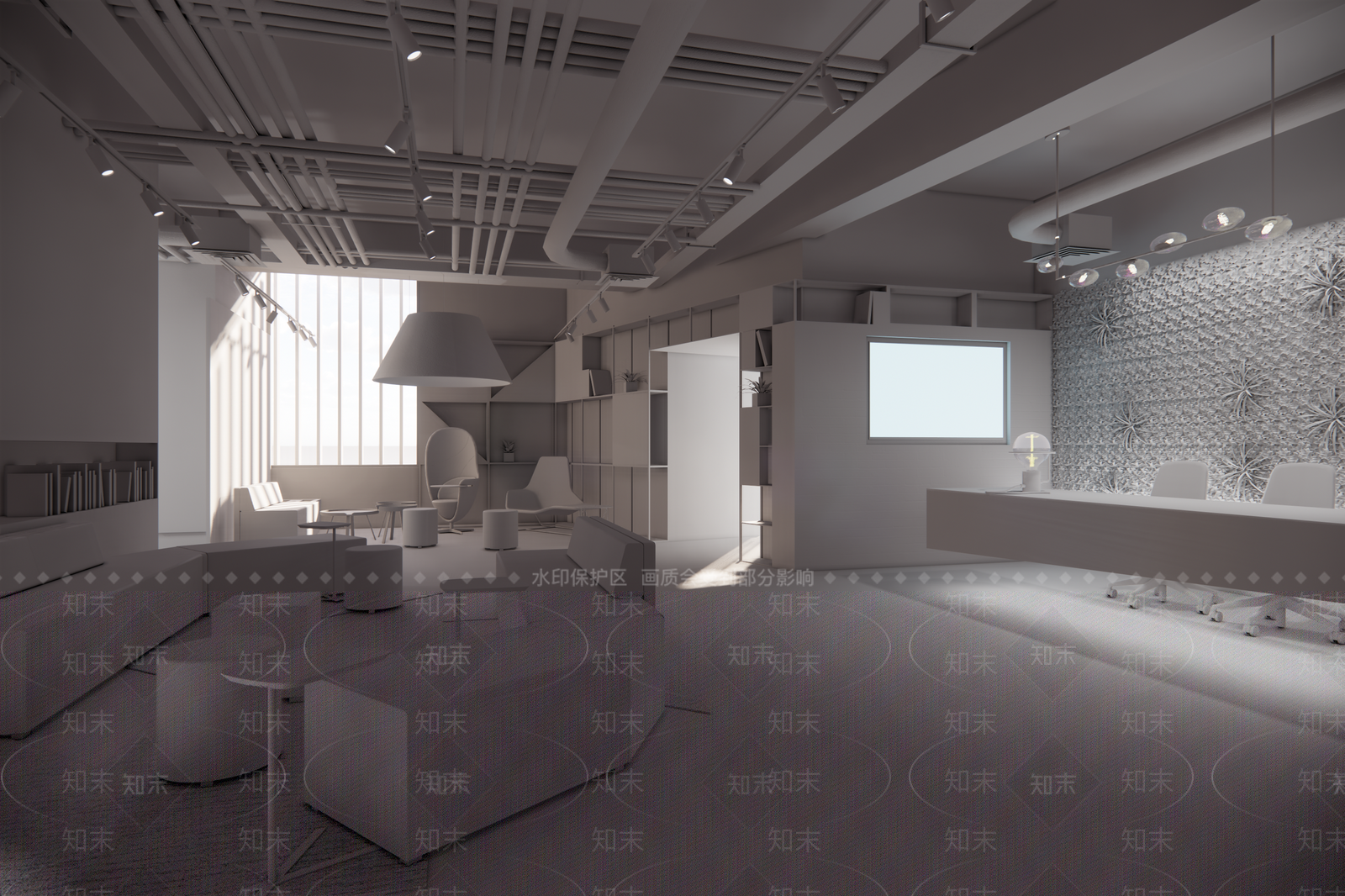现代公司休息区SU模型下载【ID:1101260646】