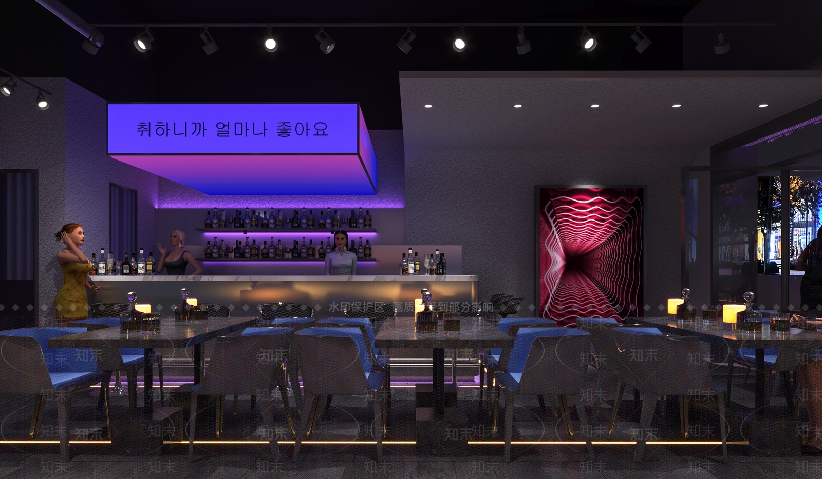 现代酒吧3D模型下载【ID:1101274728】