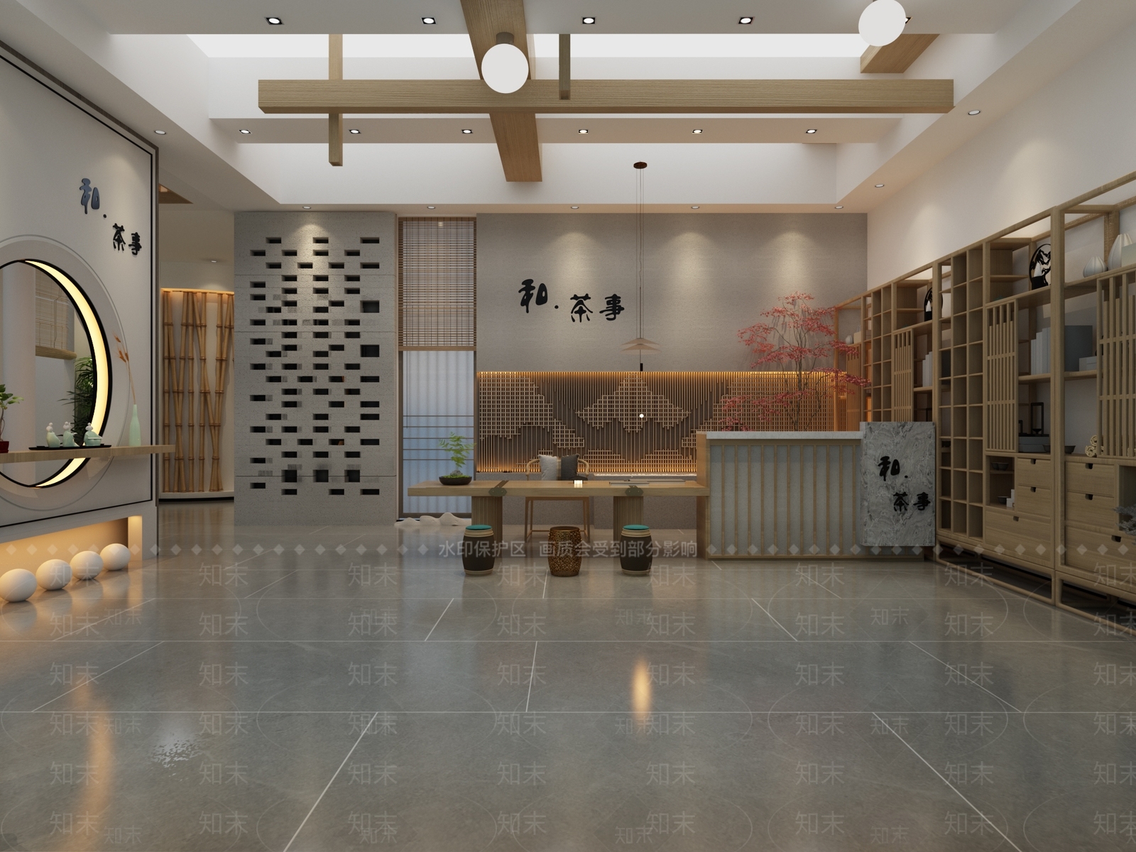 新中式茶馆3D模型下载【ID:1101275641】