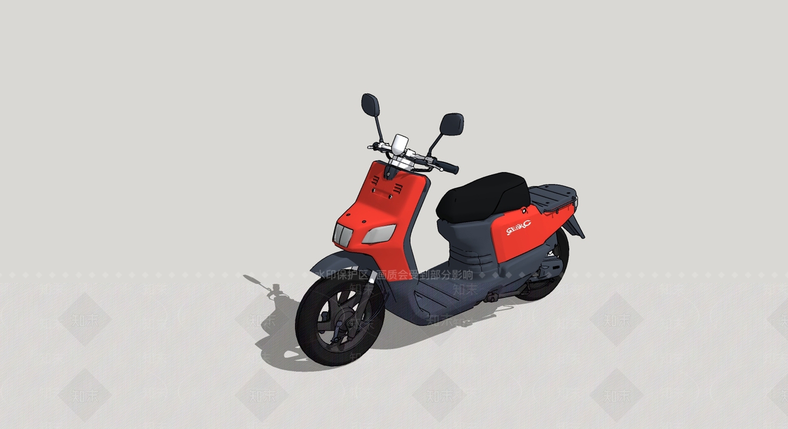 现代摩托车SU模型下载【ID:1101282858】