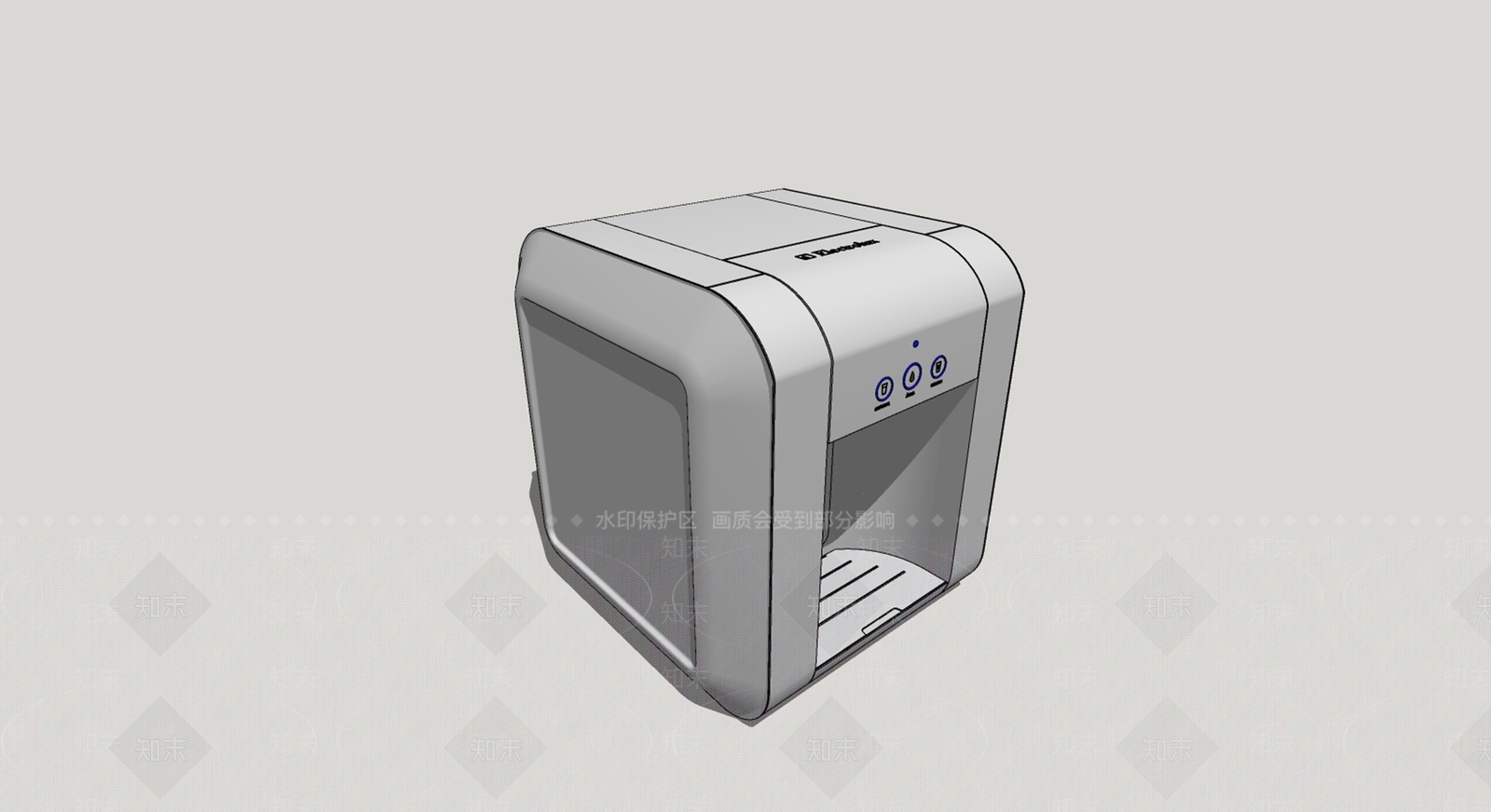 现代饮水机SU模型下载【ID:1101282132】