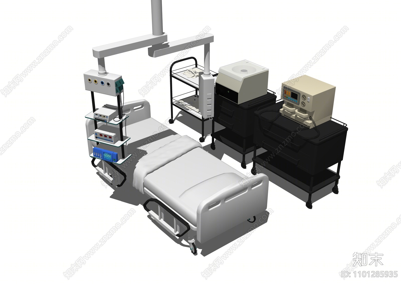 现代医疗器材SU模型下载【ID:1101285935】