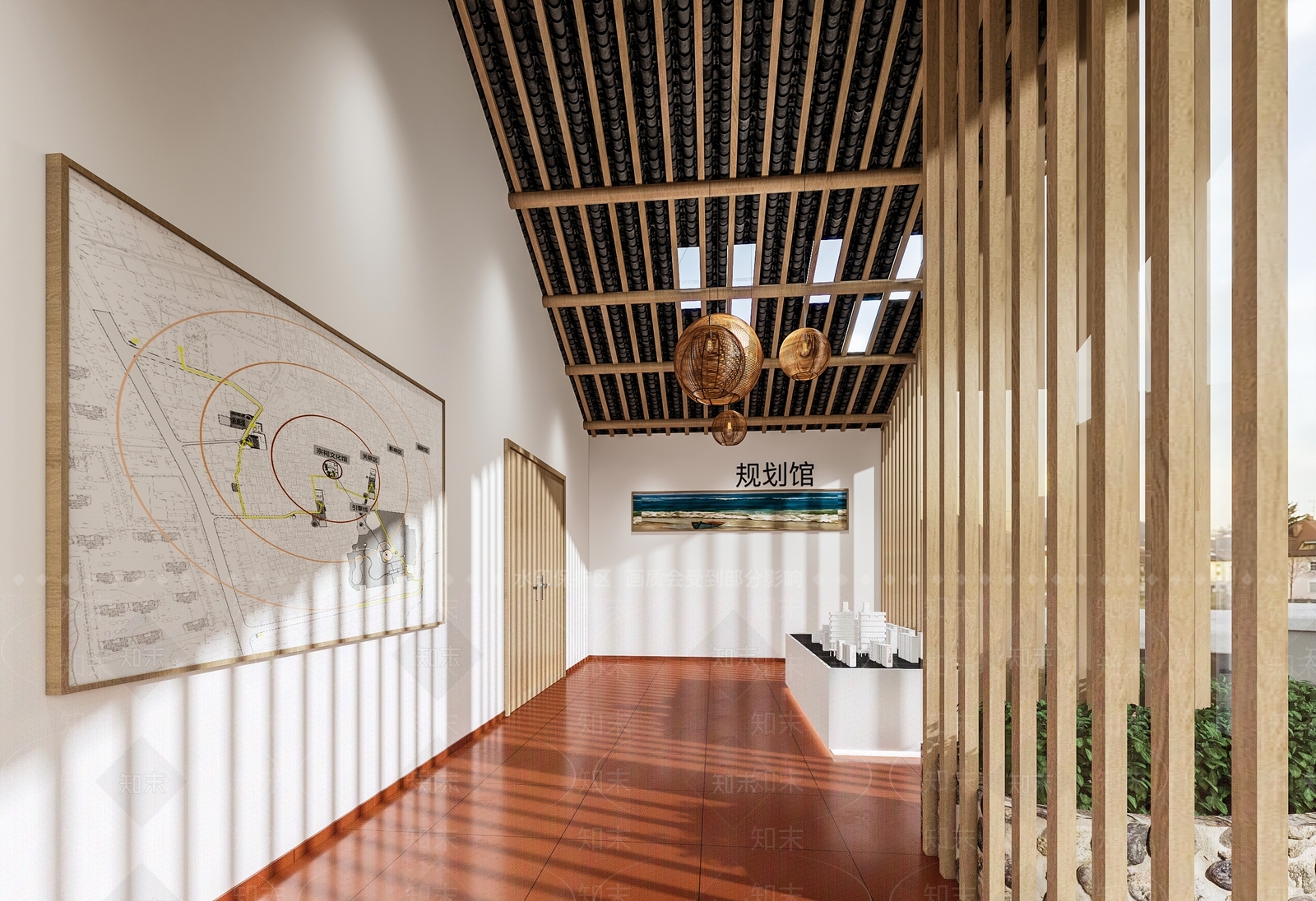 现代党建会议厅3D模型下载【ID:1101290269】