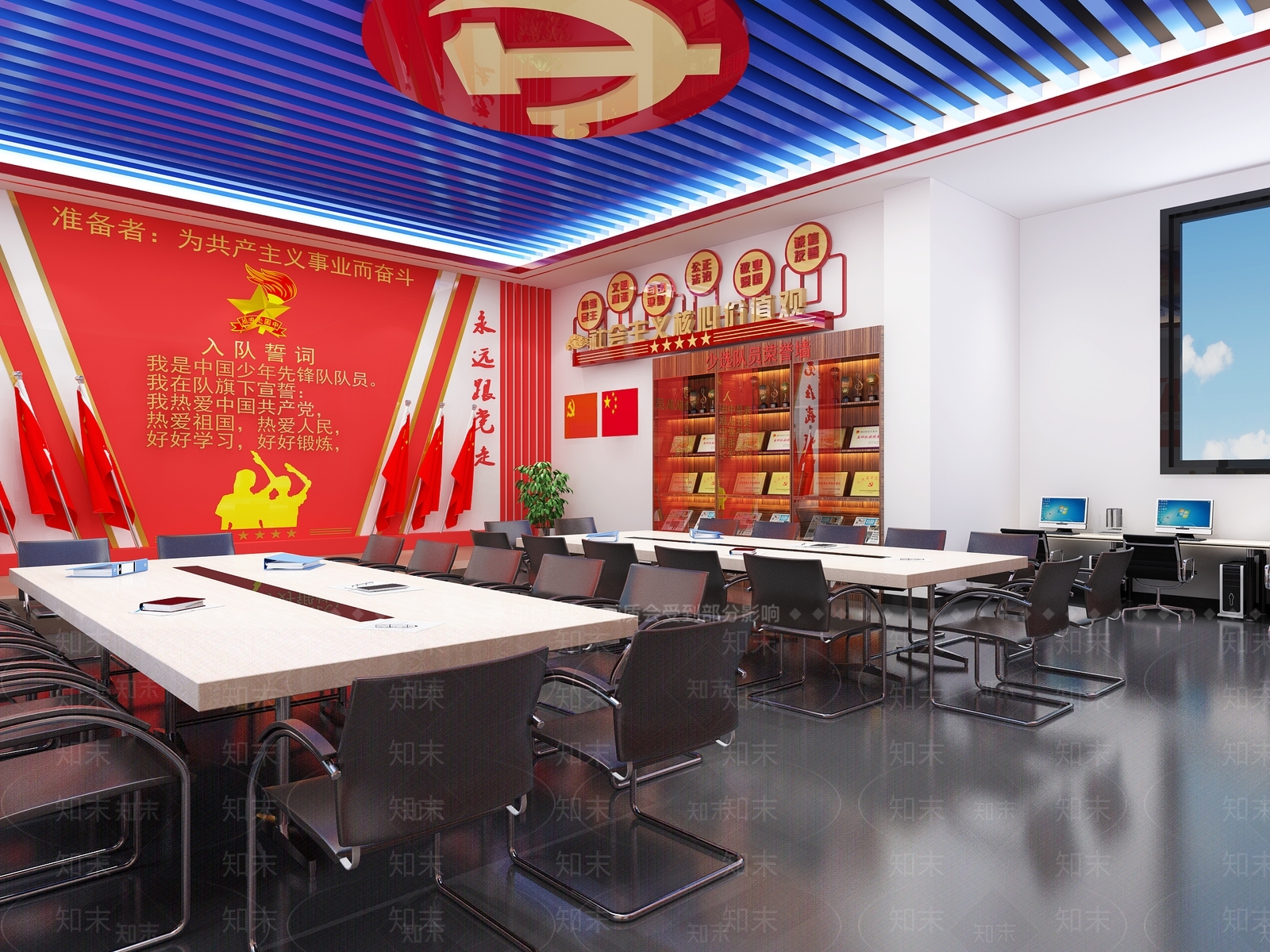 现代少先队活动中心3D模型下载【ID:1101326227】