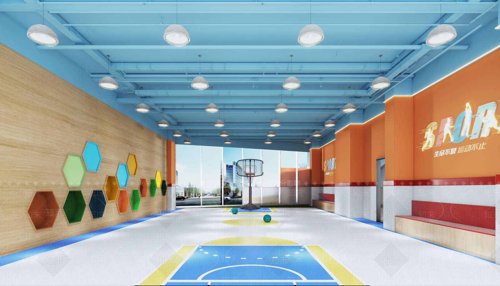 现代活动中心3D模型下载【ID:1101338060】